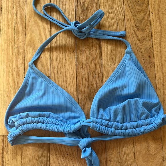 Xhilaration Swim Last Chance Xhilaration Blue Ribbed String Bikini